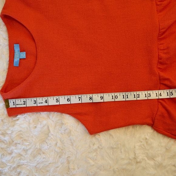 DRAPER JAMES RSVP Sleeveless Midi Dress w/pockets - XS - Orange - Picture 7 of 14